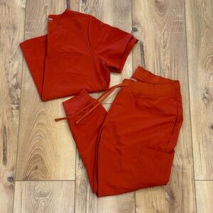 Mandala Burnt Orange Scrub Set